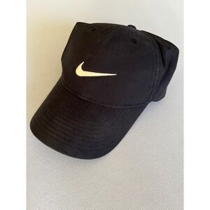 Nike Golf Legacy91 Dri-FIT Black Adjustable Baseball Hat Swoosh Logo Cap